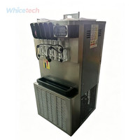 Máquina de Helado Suave Comercial WIHCM-390 de Sobremesa con Doble Compresor de Acero Inoxidable para Equipos de Refrigeración Comerciales
