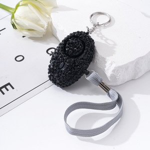 Bling charme alarme porte-clés strass Mini alarme personnelle lampe de poche porte-clés diamant auto-défense alarme avec porte-clés LED - Product Image 5