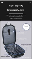 Sac à dos de voyage pour ordinateur portable, grand format, résistant à l'eau, extensible, antivol, durable, portable, pour hommes, 17 pouces