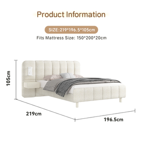 Aidi hiện đại Châu Âu thiết kế chuyên nghiệp sản xuất giường đôi khung với lưu trữ thông minh ngăn kéo - Product Image 4