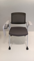 Chaise de formation pliante noire simple, vente en gros d'usine, chaise de bureau pour réunions, chaise d'ordinateur avec dossier, confortable pour une longue assise