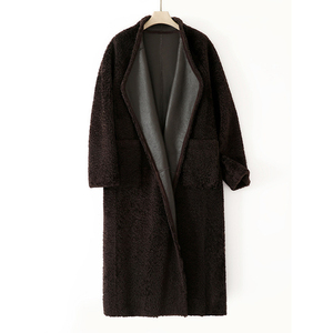 <span class=keywords><strong>Abrigo</strong></span> de Lana de Oveja con Pelo Integrado, Estilo Nuevo de Invierno 594, Reversible, de Lana Rizada, <span class=keywords><strong>Largo</strong></span>, Raglán, para <span class=keywords><strong>Mujer</strong></span> - Product Image 4