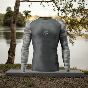 Rash Guard en polyester et élasthanne, Jiu Jitsu MMA, couleur personnalisée, manches longues, unisexe - Product Image 2