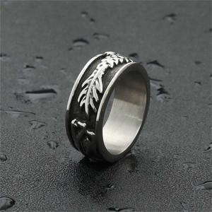European Style <b>Titanium</b> Steel Dragon <b>Ring</b> Men's Punk Animal Design Silver Color Jewelry Gift 26090 - Product Image 2