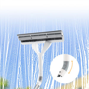 Brosses de nettoyage de sol de salle de bain en gros d'usine 3 en 1 essuie-glaces de nettoyage de fenêtres en plastique à long manche réglable - Product Image 1