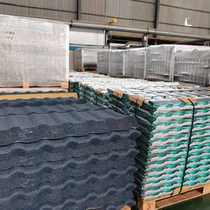 Tejas de Acero Galvanizado de Alta Calidad Producidas en Fábricas Chinas, Tejas Metálicas con Recubrimiento de Piedra de Color para Techos de Edificios - Product Image 3