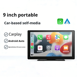 Sınır Ötesi 12V Kablosuz Carplay Android Auto 9 inç Dokunmatik Ekran IPS Akıllı Ekran SD Kartlı Geri Görüş Kamerası Navigasyon - Product Image 1