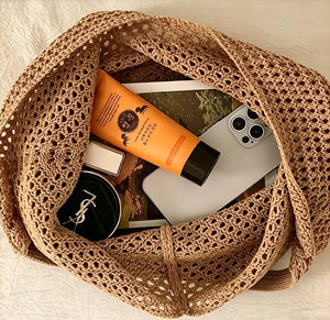 Boho Hollow Crochet Tote <strong>Bag</strong> <strong>Large</strong> Capacity Shoulder <strong>Beach</strong> Straw Tote <strong>Bag</strong> for Women Casual Summer - Product Image 4