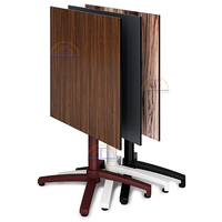 Table moderne personnalisée en bois HPL souple de qualité commerciale pour restaurant, hôtel, hôpital, usage en salle à manger