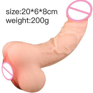 Hot Sale TPE Dual Purpose Dildo Soft Simulation Hohl Doppelkopf Penis <span class=keywords><strong>Vagina</strong></span> Gerät für männliche weibliche Masturbation Sexspielzeug - Product Image 3