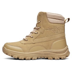 Bottes de sécurité montantes DF463 en daim, résistantes à l'huile et antidérapantes, légères, non de sécurité, pour hommes, style mode, randonnée, combat, jungle - Product Image 2