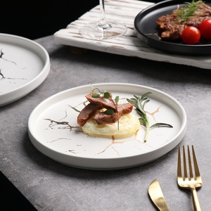 Ensemble de vaisselle en céramique en gros, assiettes et plats en porcelaine marbrée pour mariage, assiette en céramique - Product Image 2