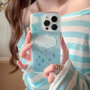 Funda para Teléfono con Doble Capa de Cristales de Imitación en Forma de Gota de Lluvia, Brillante y Elegante para iPhone 16 Pro Max 15 14 13 para Mujer - Product Image 2