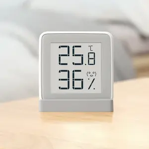 Thermo-hygromètre à usage multiple pour la maison Smart E-ink Screen Moniteur de température et d'humidité Bluetooth en stock pour une livraison rapide