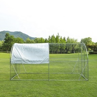 Grand poulailler Walk in Chicken Run Coop Wire Mesh Cage pour poulets de chair et volailles