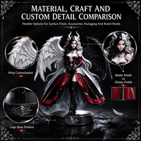 Figura de PVC y ABS Personalizada WEIMEI TOY, Figura de Personaje de Ángel y Demonio, Fabricación OEM Integral, Figura de Anime de PVC con Caja Sorpresa, Venta al Por Mayor