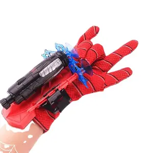 2022 sıcak çocuk kahraman rüya süper kahraman örümcek adam kişi başlatıcısı eldiven mermi seti