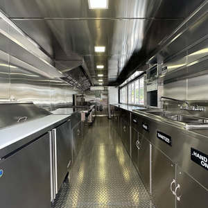 Grande remorque alimentaire mobile à trois essieux, entièrement équipée, pour la restauration de rue - Product Image 5