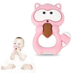 Meilleure vente dessins animés animaux pendentifs en silicone <span class=keywords><strong>de</strong></span> qualité alimentaire dentition soins bébé trucs jouets molaires bébé dentition - Product Image 4
