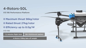 Sistema de Propulsión Integrado Hobbywing X13 14S 18S, Gran Empuje de 56 kg, Potente <span class=keywords><strong>Combo</strong></span> de Motor para Drones Agrícolas - Product Image 5