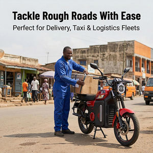 Moto électrique zéro émission 3000W 80km/h, vélo cargo longue portée pour le <span class=keywords><strong>transport</strong></span> urbain en Afrique - Product Image 4