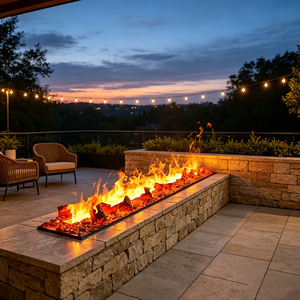 <span class=keywords><strong>Chimenea</strong></span> de Vapor de Agua Decorativa, <span class=keywords><strong>Chimenea</strong></span> Lineal Integrada con Control Inteligente para Diseño de Interiores, Recepción de Hotel, Salón - Product Image 1