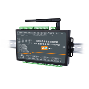 8-kanaals WiFi Ethernet relaiscontroller met 8DI, <span class=keywords><strong>Modbus</strong></span> <span class=keywords><strong>TCP</strong></span>/<span class=keywords><strong>RTU</strong></span>, DIN-rail voor industriële automatisering - Product Image 1