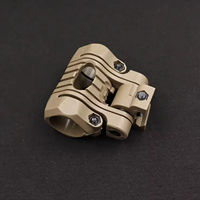 Support de lampe torche pour casque tactique 25 mm, support universel pour lampe de casque, adaptateur de lampe torche à dégagement rapide pour casque