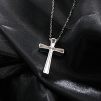 Pendentif croix opale en argent sterling 925 éblouissant-Artisan-Fabriqué avec réglage micro-pavé, jeu de couleurs captivant pour un style chic