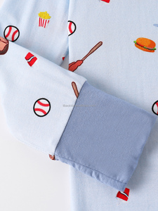 Nuovo Design all'ingrosso della fabbrica della cina vestiti del bambino stampa personalizzata Casual pagliaccetto Design primavera maniche lunghe abbigliamento morbido - Product Image 3