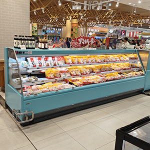 Réfrigérateur de supermarché commercial personnalisable en couleur avec étagères modulables illimitées - Product Image 4