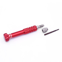 Juego de mini destornilladores 5 en 1, herramientas de reparación de teléfonos móviles con mango de aleación de aluminio para reparación de teléfonos y relojes