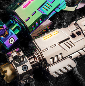 Spinner de tir en acier titane, Mecha EDC, jouet anti-stress, gadget fidget en métal coloré pour le soulagement quotidien du stress et le jeu - Product Image 5