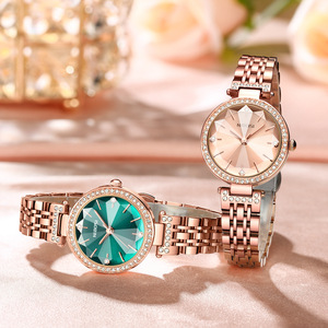 Nuevo Reloj de Negocios Elegante y Moderno con Esfera Pequeña Verde, Incrustaciones de Diamantes, Cristal de Zafiro, Resistente al Agua 30M, Acero Inoxidable 316L - Product Image 4