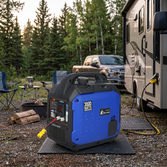 High-power Portable 2000w Efficient Low-noise 12v 24v DC Gasoline Generator for RV Power Supply, Outdoor Camping