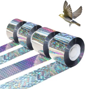 80/50M Boerderijen Tuin Boomgaard Vogel Afstotend Lint Raster Bloem Dubbelzijdig Reflecterend Lint Weg Vogel Voor Landbouwgrond - Product Image 1
