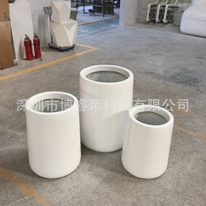 Ensemble de pots à fleurs en résine elliptiques, design minimaliste léger pour plantes d'intérieur - Product Image 2
