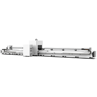 Découpeuse de tube de laser de la fibre 1.2kw/2kw/3kw/4kw avec l'axe rotatoire