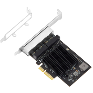 Lekuo IO-PCE8125B-4GLAN Quad Port PCIe 2.5G Ethernet Network Card Low-Profile Desktop <b>LAN</b> <b>Adapter</b> for NAS Servers Industrial PCs - Product Image 3