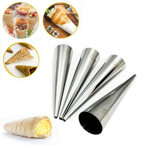 E_PIN Moule de cuisson en acier inoxydable 10 pièces pour Cannoli Forms Cream Roll Croissant - Product Image 2