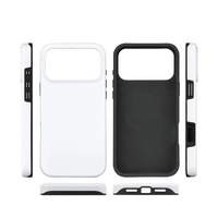 Coque de téléphone 2-en-1 3D par sublimation pour iPhone 17 16 15 14 13 Pro Max, coques magnétiques vierges pour Samsung S26 S25 S24 S23