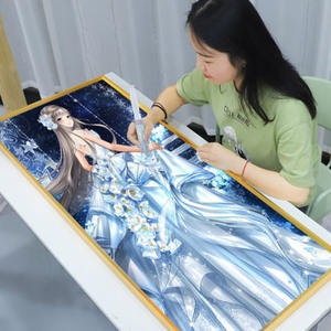 Fata natale trapano completo rotondo fai da te pittura diamante 5D Set diamante ricamo mosaico <span class=keywords><strong>per</strong></span> soggiorno tela <span class=keywords><strong>Poster</strong></span> - Product Image 1