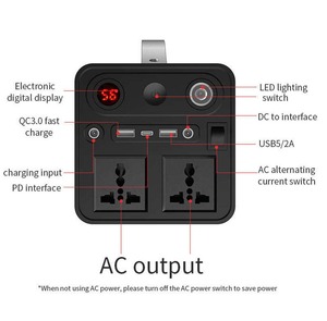 300W Trạm điện cầm tay 294wh pin lithium 120V/300W AC Outlet Máy phát điện yên tĩnh cho nhà RV cắm trại ngoài trời - Product Image 4