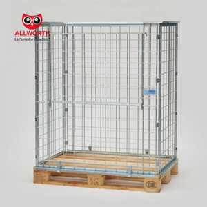 Nhà máy tiện lợi hậu cần mạnh mẽ cho <span class=keywords><strong>Euro</strong></span> Pallet kẽm mạ dây lưới <span class=keywords><strong>container</strong></span> - Product Image 5