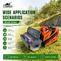Tondeuse à gazon LAWNIO avec batterie d'extension d'autonomie, largeur de coupe 800 mm, pour l'entretien des pelouses de villas