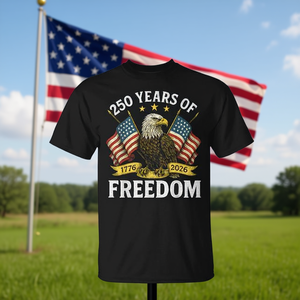 Camiseta 250 años de libertad 1776 2026 Bald Eagle - Product Image 3