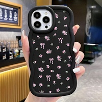 Coque souple en TPU pour iPhone 15, résistante aux chutes, avec bords ondulés, couleur transparente simple, accessoires pour téléphone