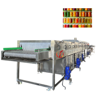 Pasteurisateur tunnel de type pulvérisation 4000*800, prix usine, capacité personnalisable, équipement de stérilisation industriel