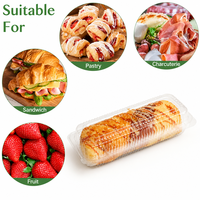 Ecologisch verantwoorde PET transparante clamshell doos voor fruitverpakkingen, aanpasbare bedrukking, voedselveilige vierkante wegwerpverpakking