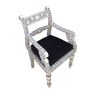 Silla de Diseño Moderno con Incrustaciones de Hueso, Tamaño y Color Personalizables, para Sala de Estar, Dormitorio, Hotel y Escuela - Product Image 1